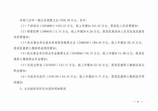 中共延安市委党校2023预算公开 第 6 张